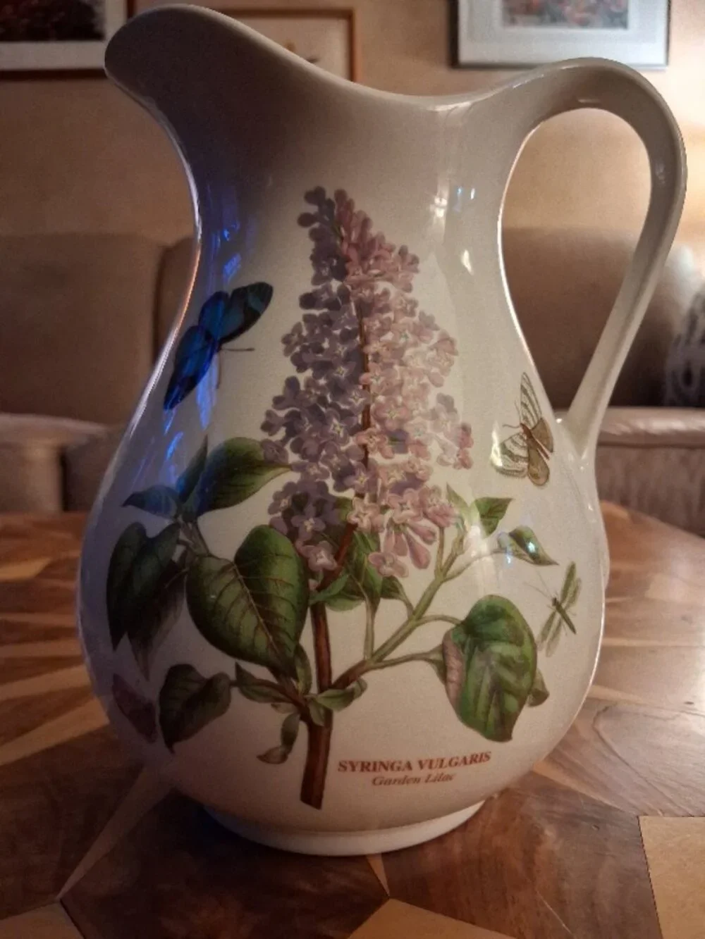 Vintage Portmeirion Ewer/Pitcher Garden Lilac Botanic Garden ~Discontinued Piece